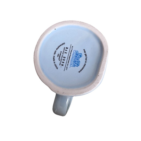 Rae Dunn Mug – Frosty the Snowman "Jolly Happy Fun" – Light Blue‎ Ceramic 4.25" - Picture 4 of 5